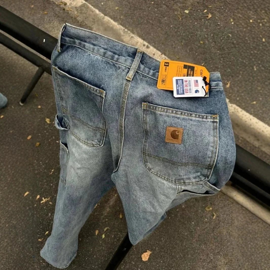 Carhartt WIP Denim Jeans Men's Workwear Style Blue Jean Pants