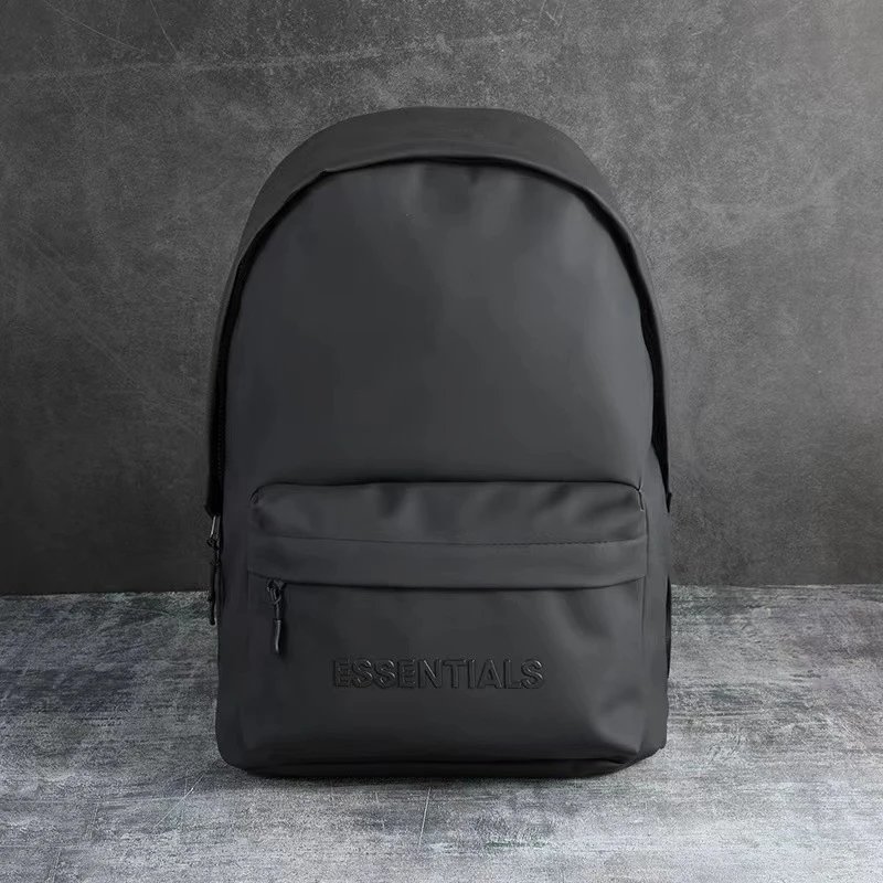 Essentials Black Backpack for Men and Women - Minimalist Design