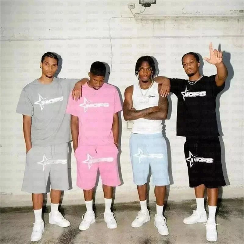 KORS Star Logo T-Shirt and Shorts Set for Men