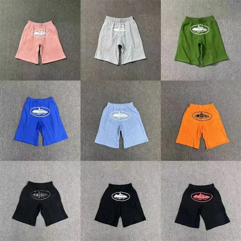 Colorful Logo Print Men's Casual Shorts for Summer