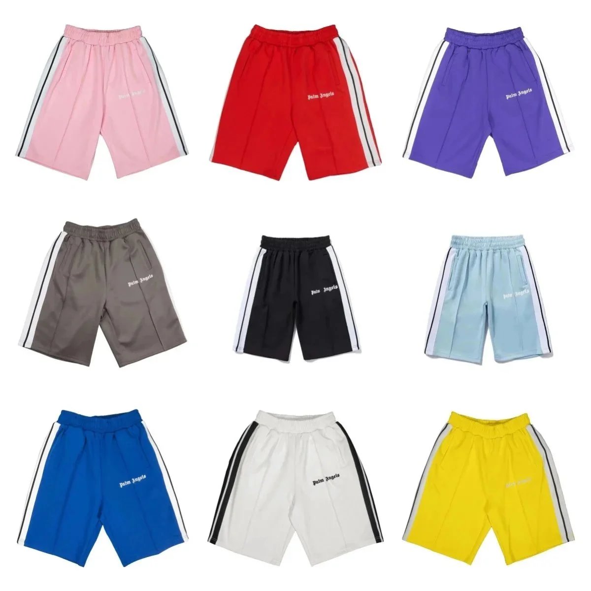 Palm Angels Track Shorts for Men and Women in Multiple Colors