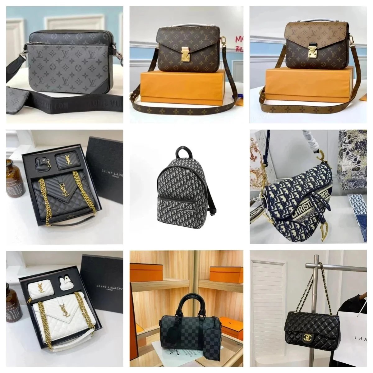 Luxury Designer Handbags Collection - LV, Dior, Chanel, Saint Laurent