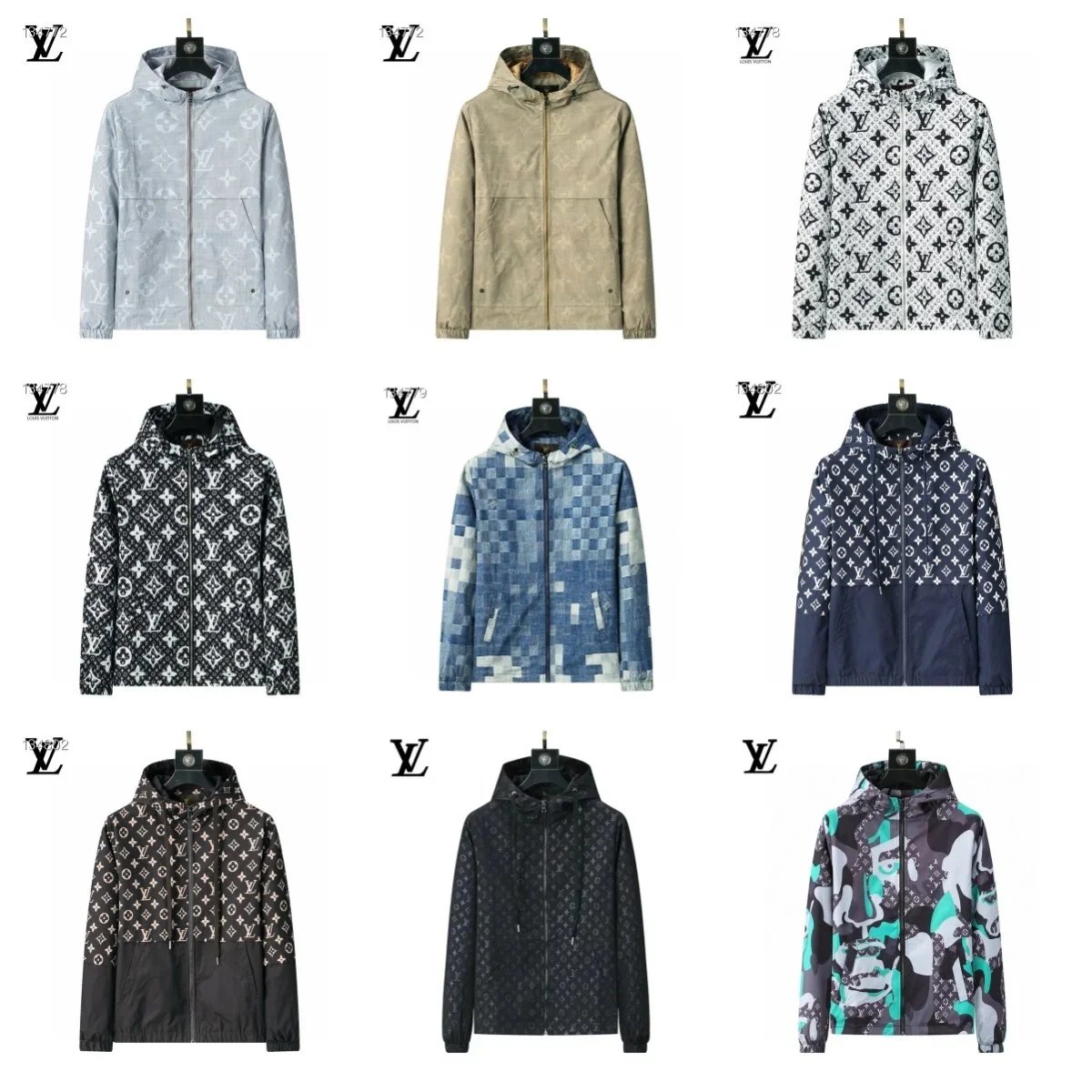 Louis Vuitton Monogram Printed Hooded Jacket for Men
