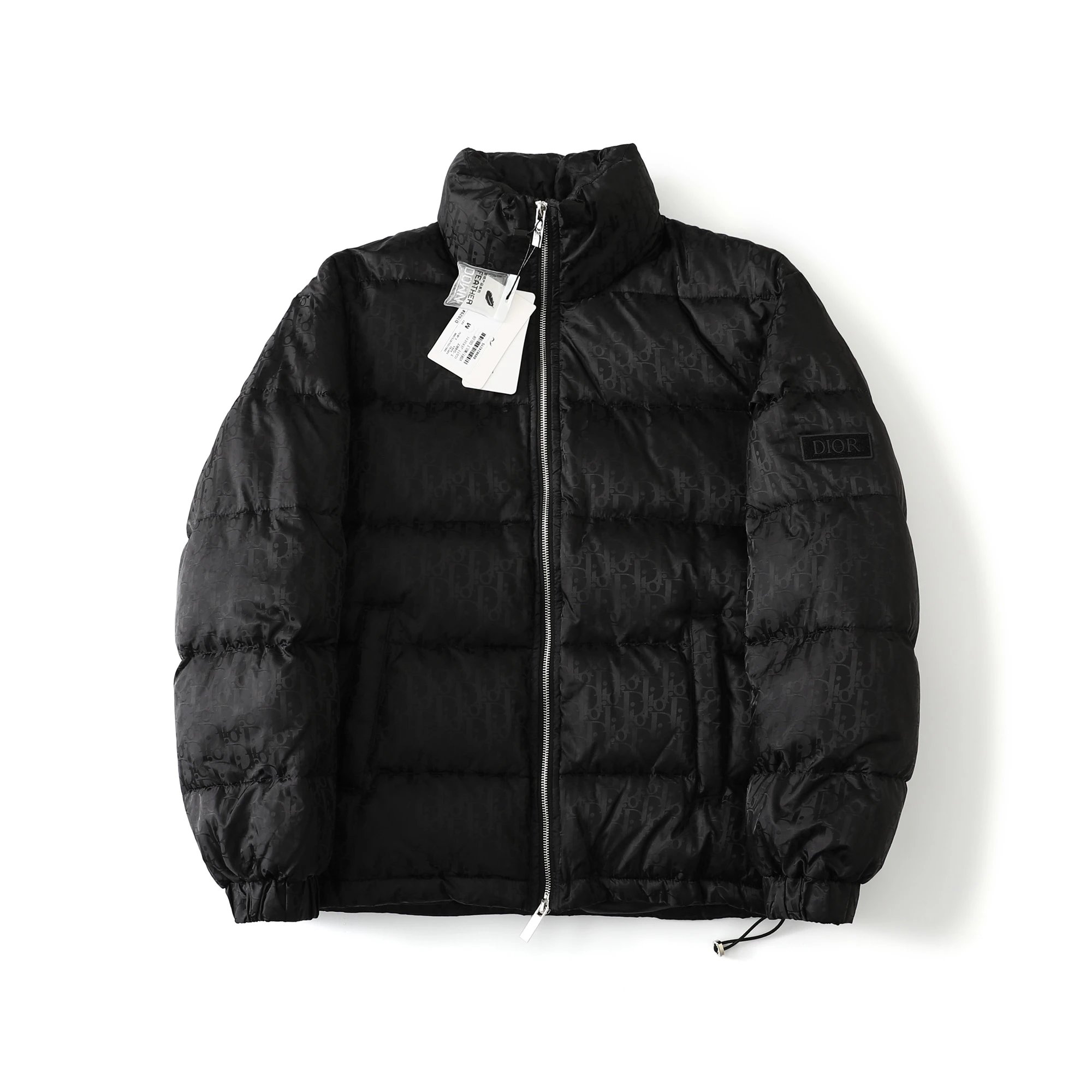 Dior Black Monogram Puffer Jacket for Men