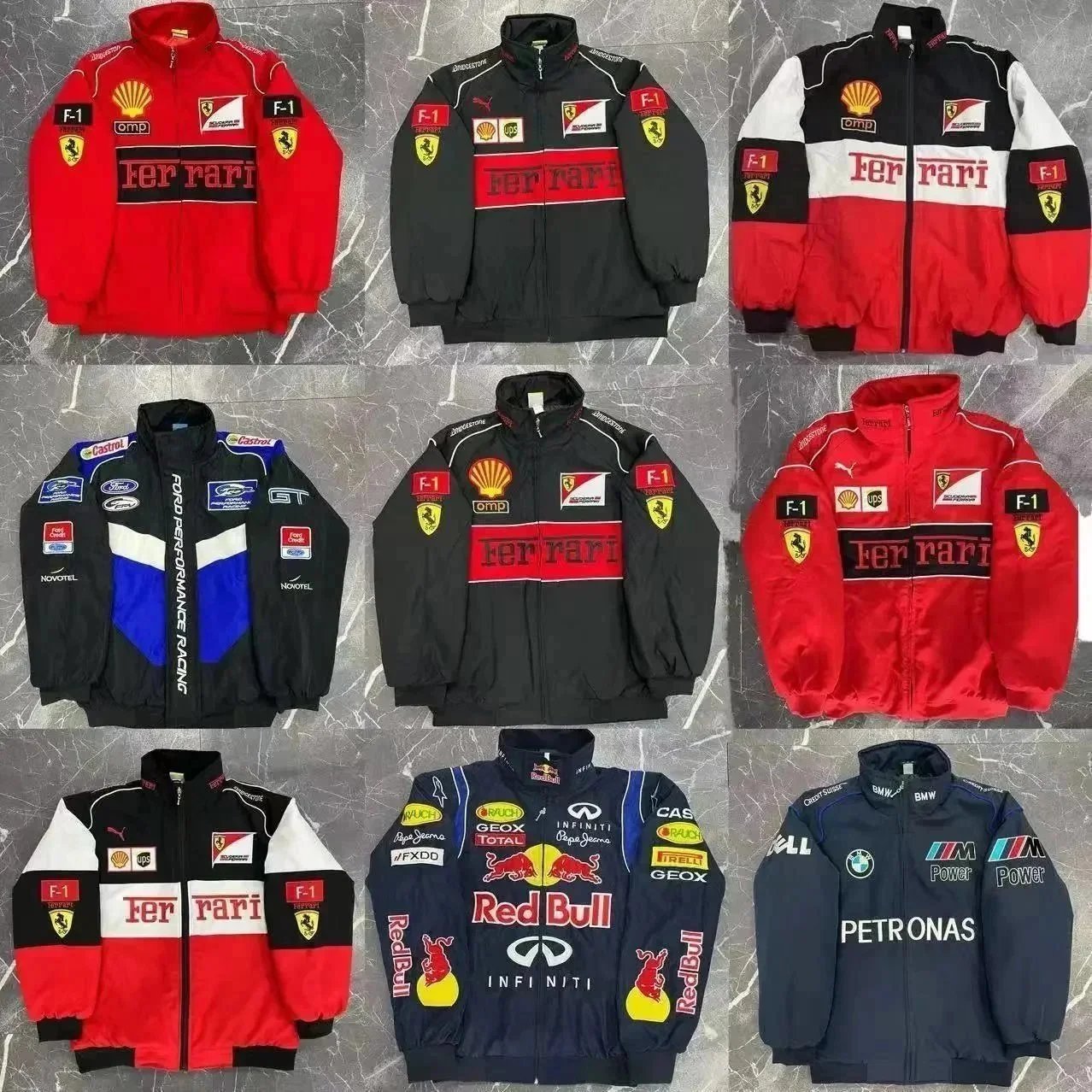 Official Ferrari F1 Racing Jacket Men Women Team Sportswear