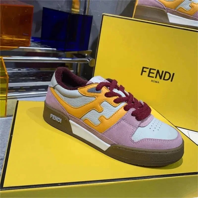 FENDI Roma Color Block Sneakers for Men and Women