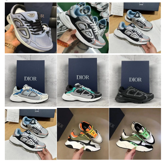 Dior Men's Sneakers D-Original Running Shoes Fashion Sport Trainers