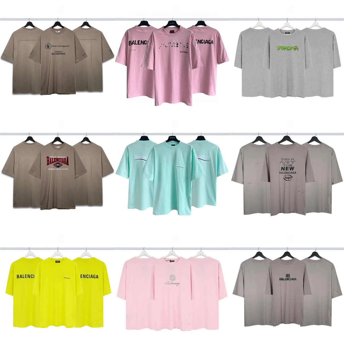 Balenciaga Oversized T-Shirts for Men and Women