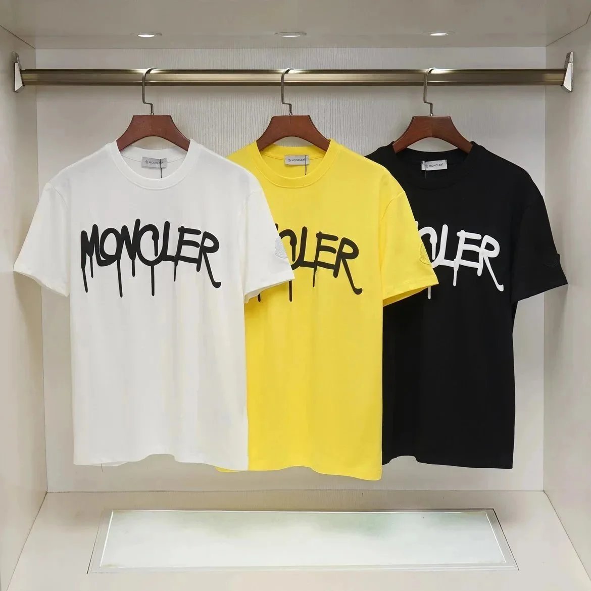 Moncler Graffiti Logo T-Shirt for Men and Women