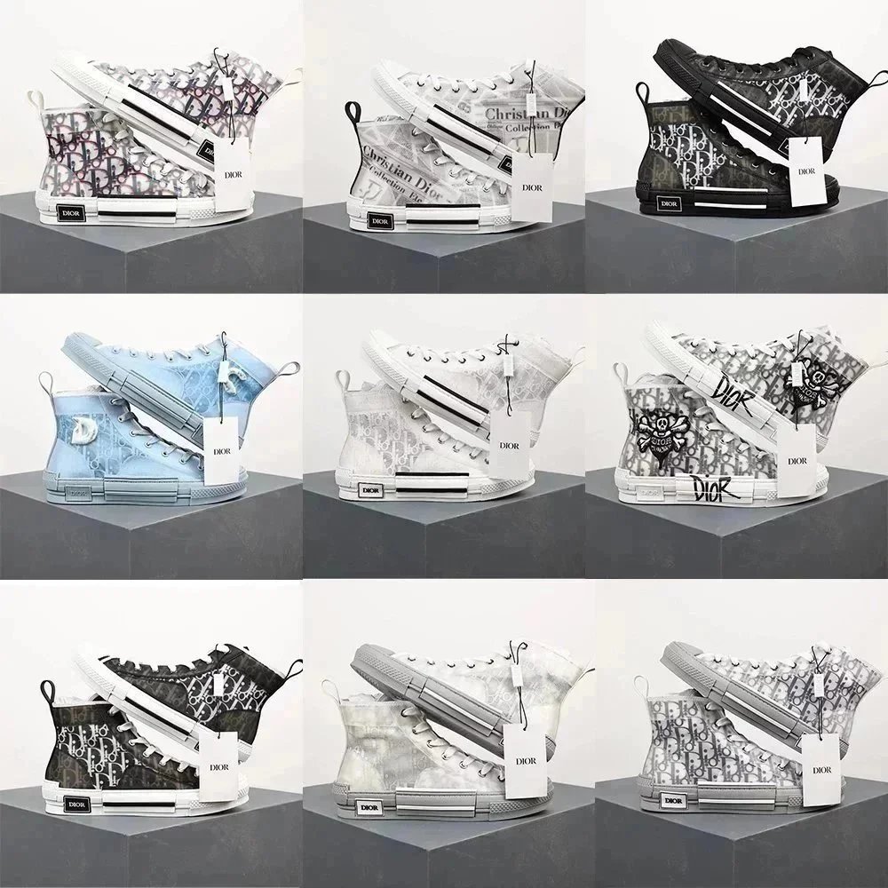 Dior Oblique High-Top Sneakers Collection