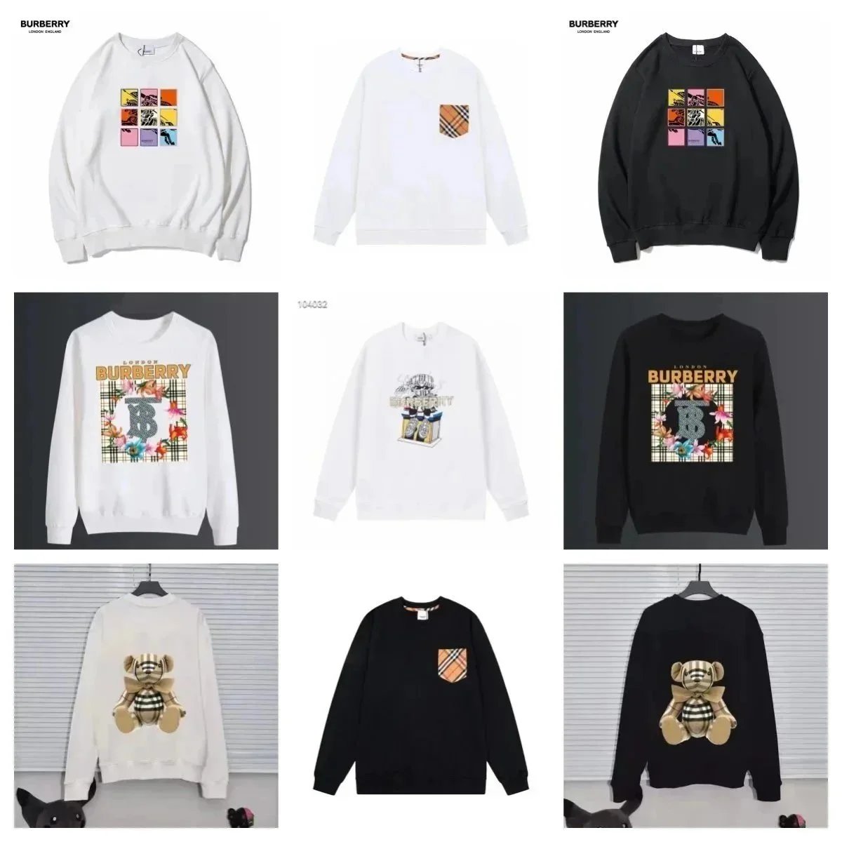 Burberry Graphic Sweatshirts for Men and Women