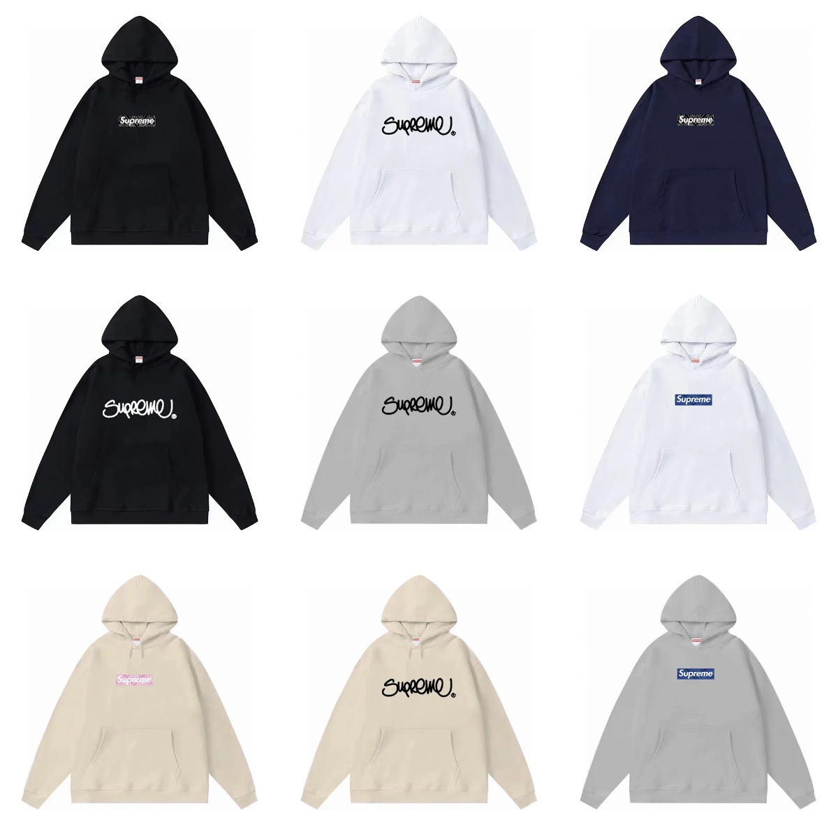 Supreme Logo Hoodie Sweatshirt Men Women Streetwear Fashion