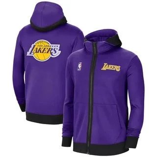 Los Angeles Lakers Full Zip Hoodie Purple NBA Fan Apparel