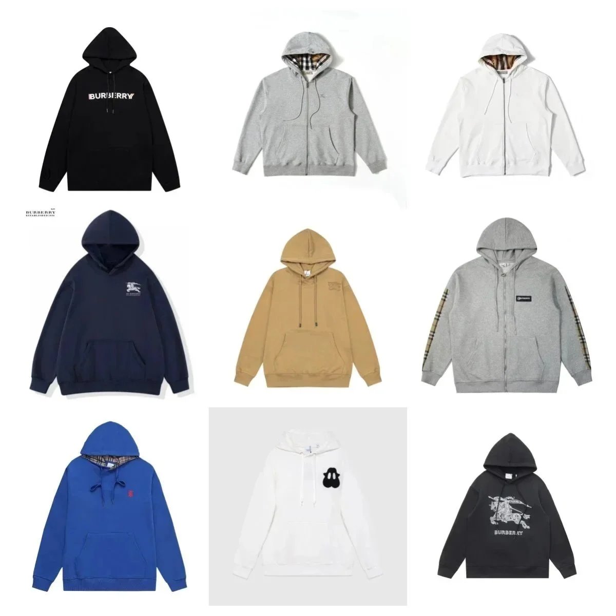 Burberry Hoodies for Men and Women - Classic Logo & Check Design