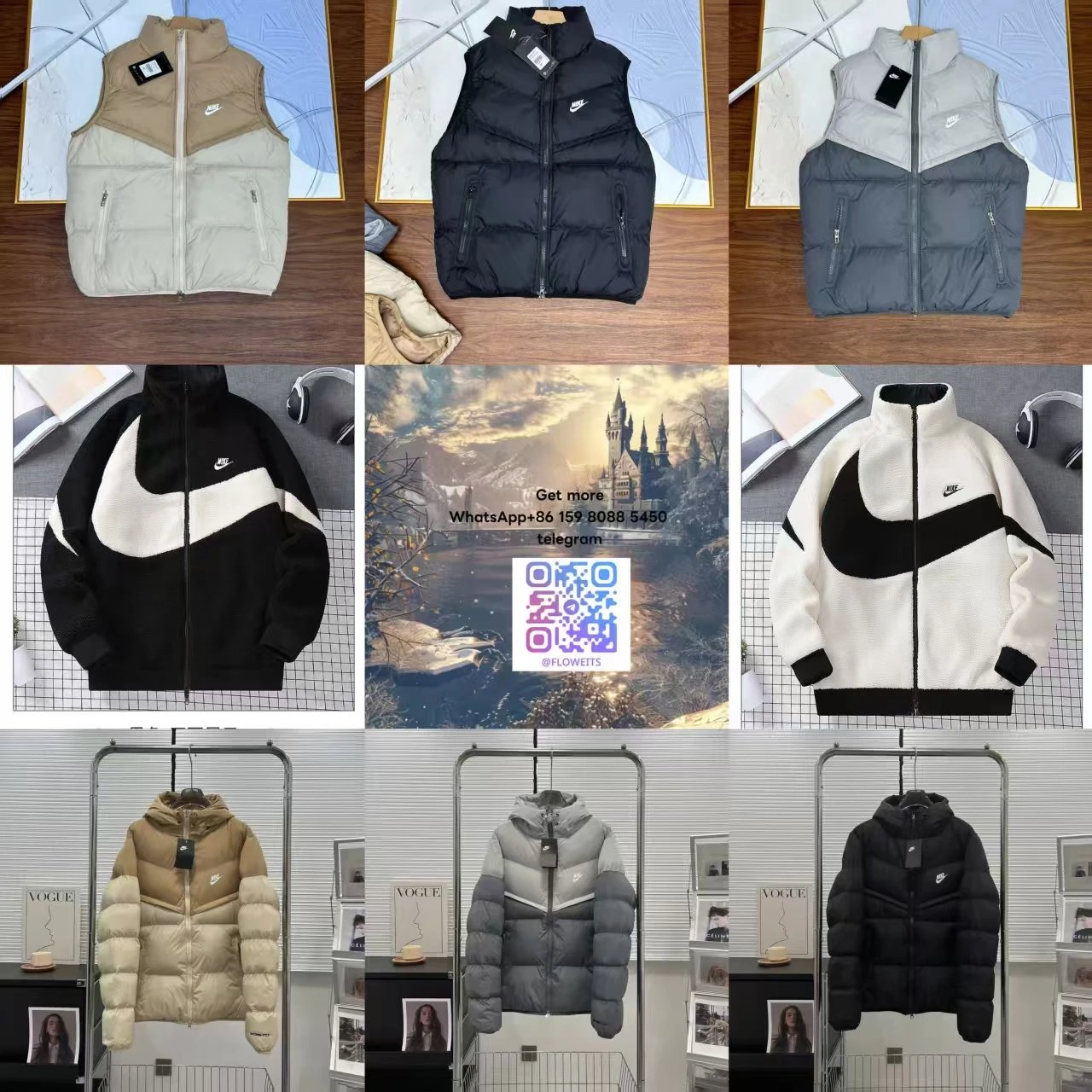 Nike Winter Puffer Jacket and Vest Collection for Men and Women