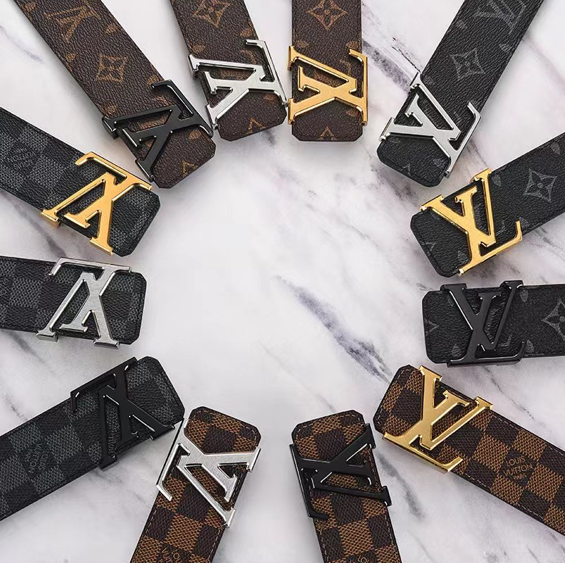 Louis Vuitton Monogram LV Belt Men Women Fashion Designer Leather Belt
