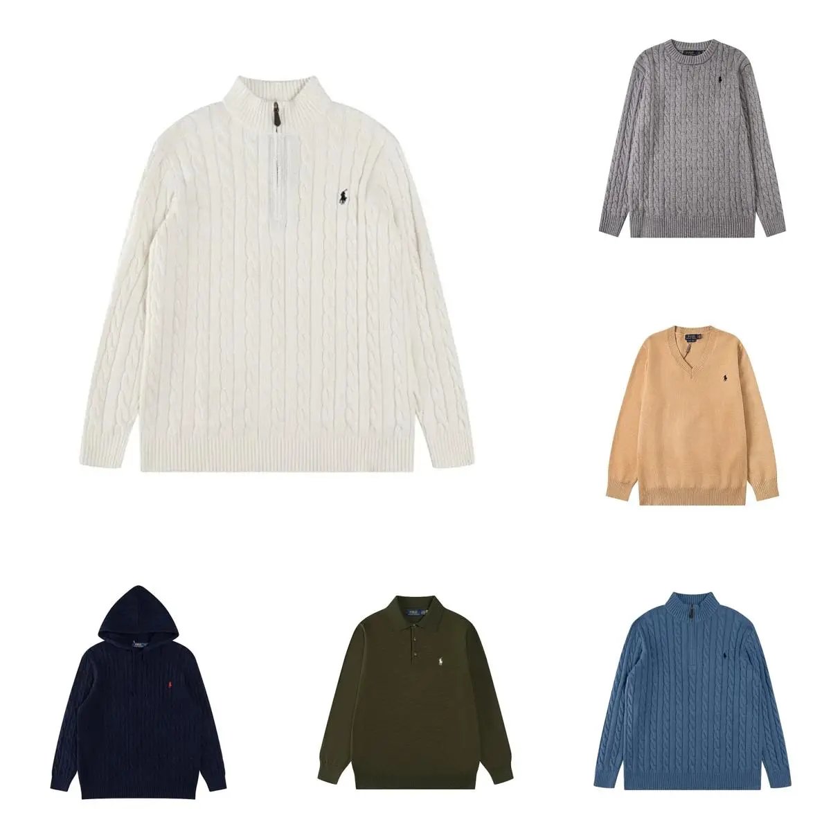 Ralph Lauren Cable Knit Sweaters for Men and Women