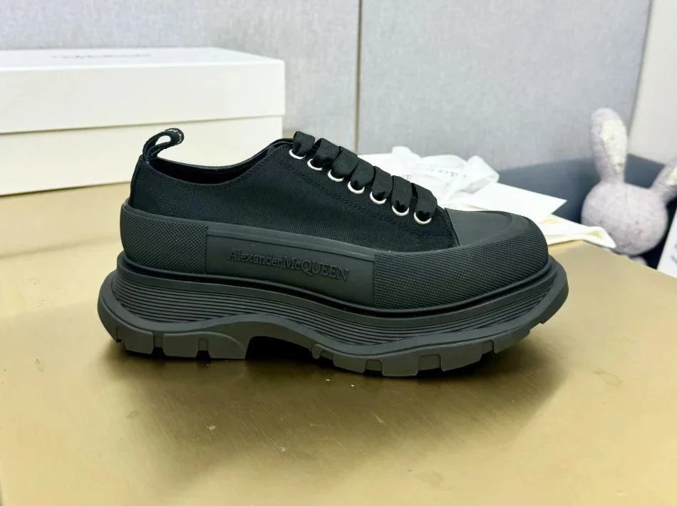 Alexander McQueen Black Oversized Sneakers for Men and Women