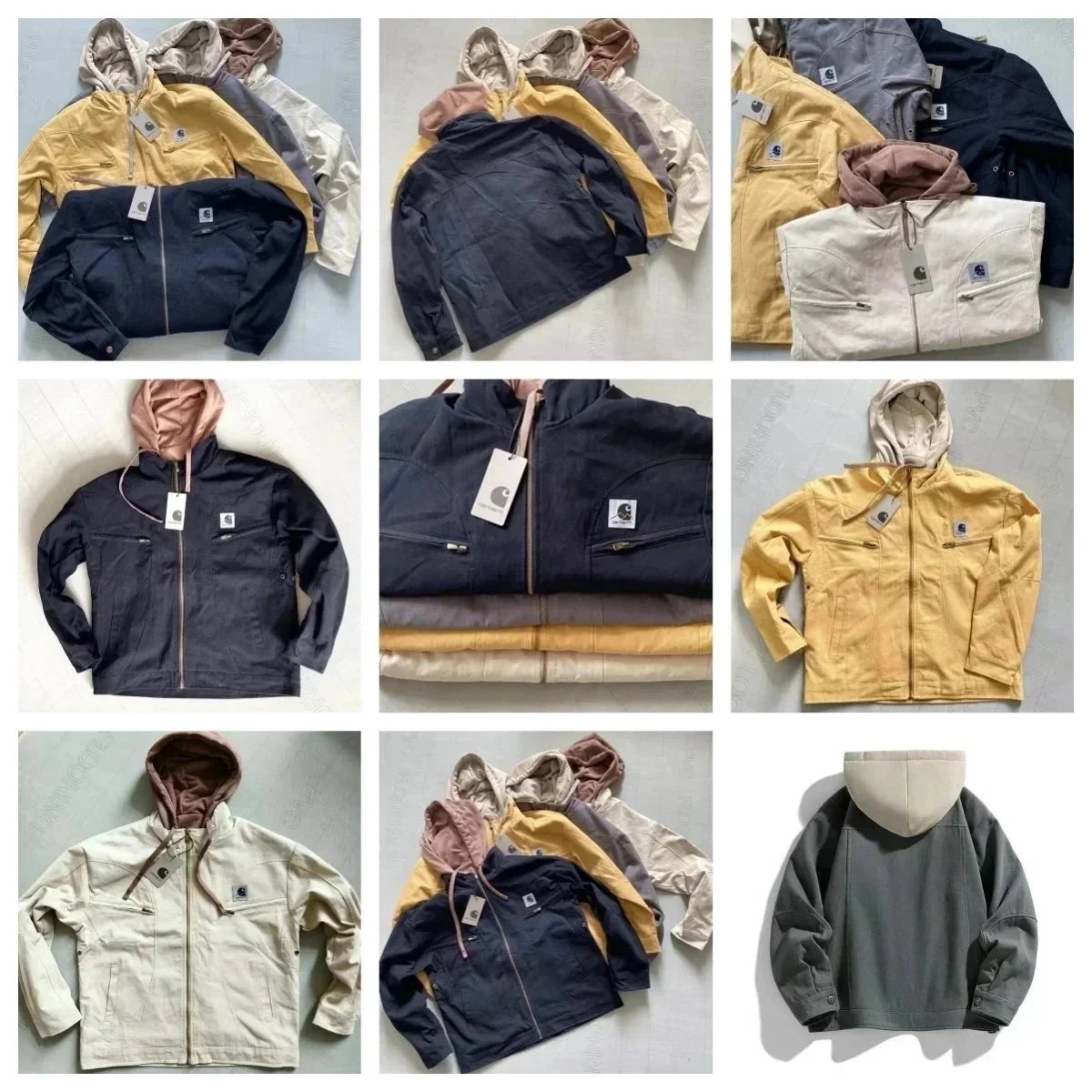 Carhartt WIP Hooded Jacket Men's Outdoor Workwear Windbreaker
