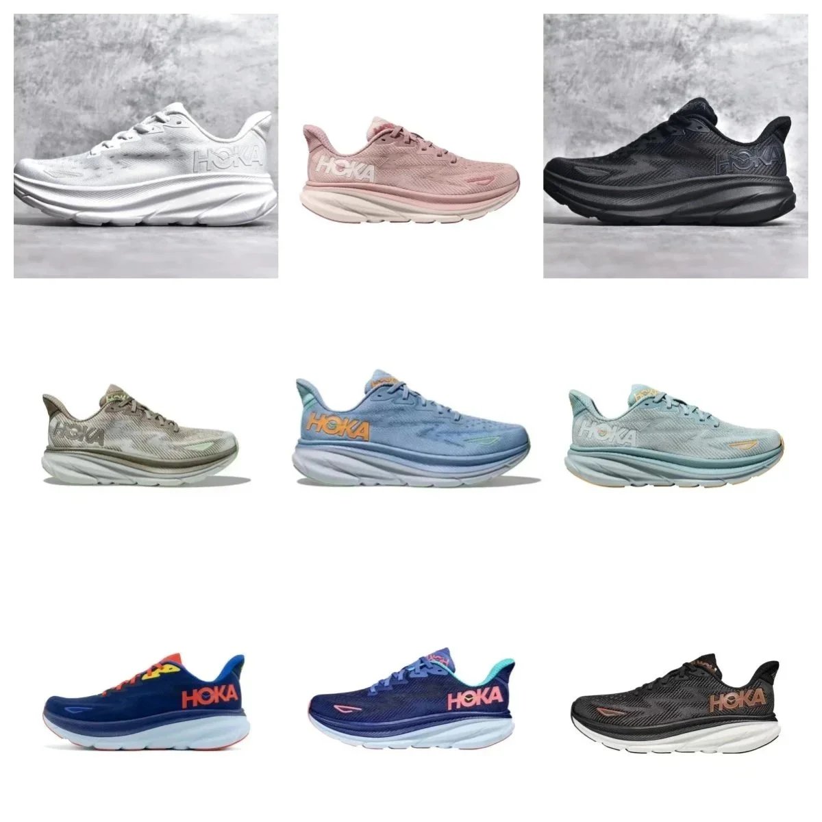 HOKA Running Shoes Lightweight Cushioned Performance Sneakers for Men and Women