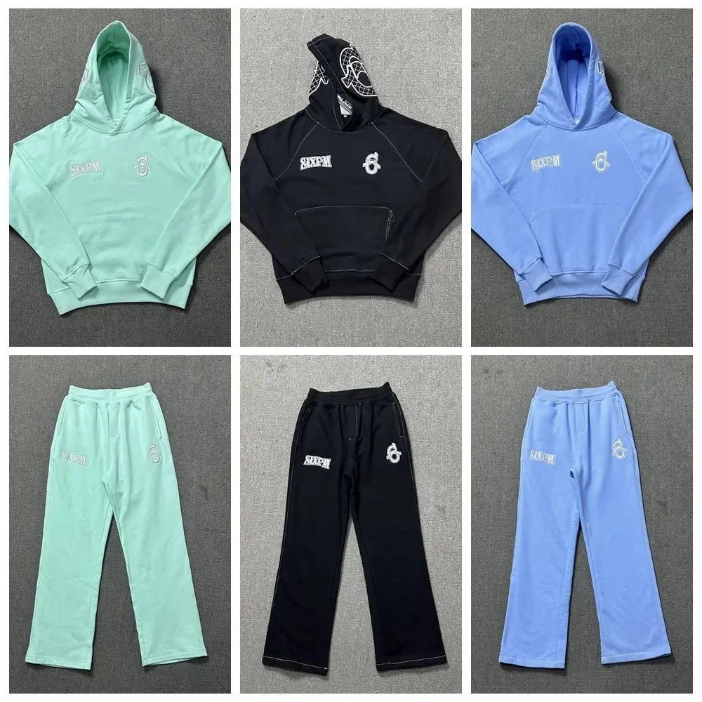 SIXPM Hoodie and Pants Set - Comfortable Sweatshirt & Joggers for Men Women