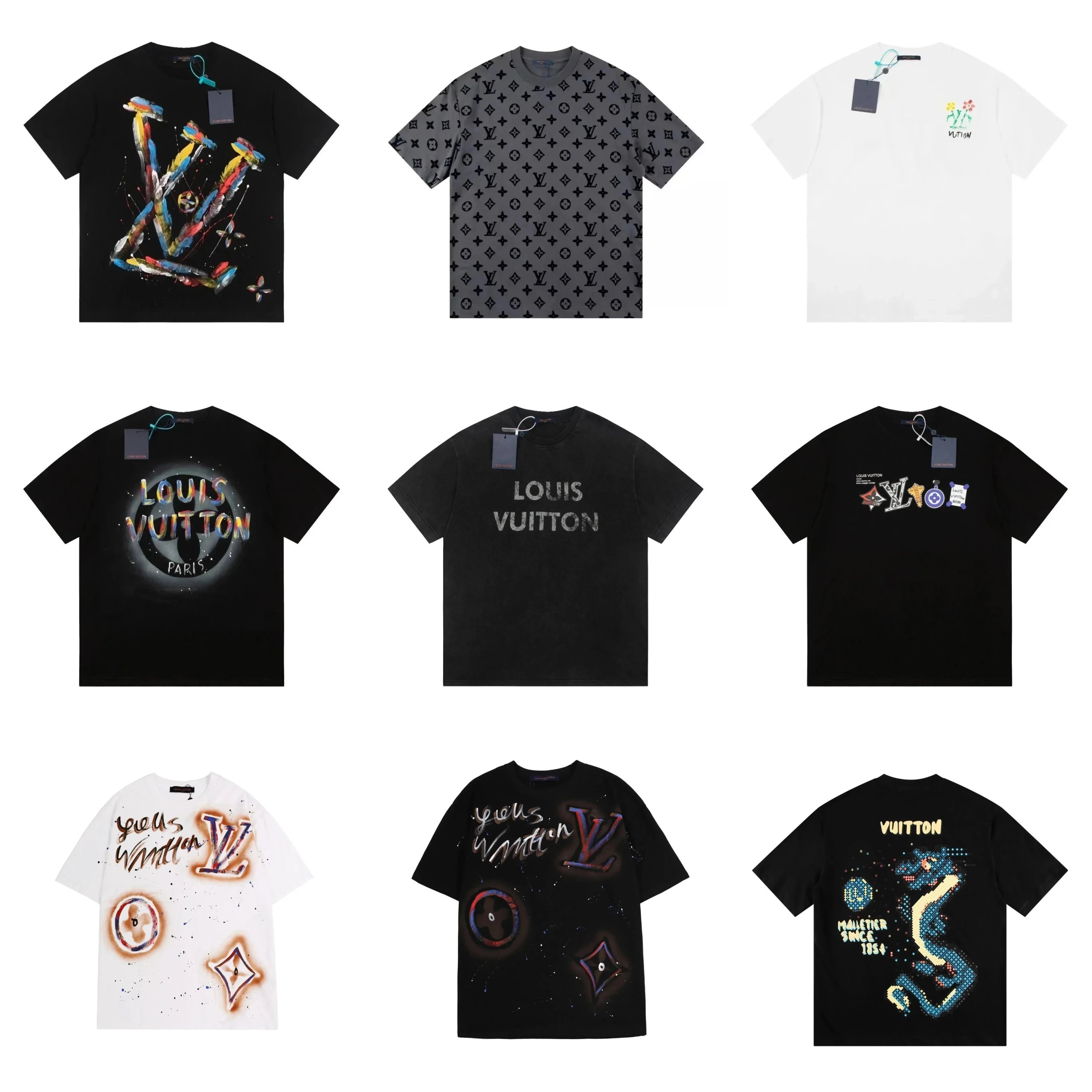 Louis Vuitton Men's Graphic T-Shirts Collection