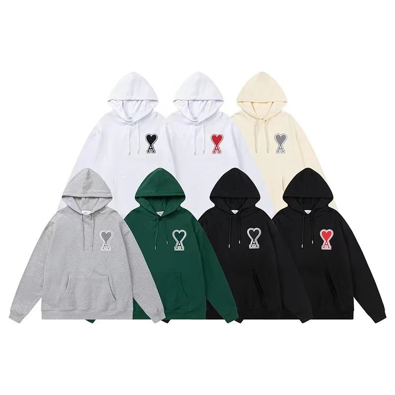 Comme des Garçons Heart Logo Hoodie Unisex Sweatshirt