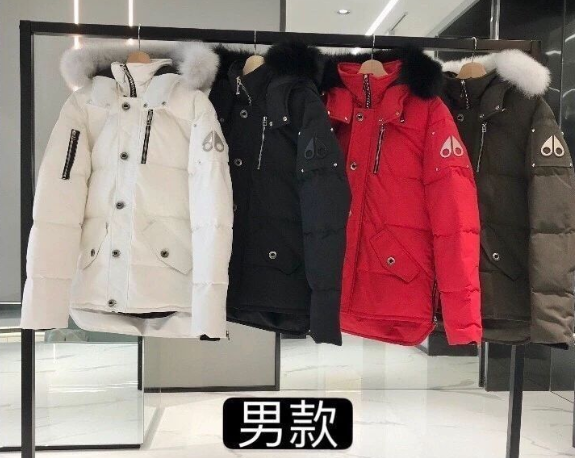 Men's Moncler Down Jacket with Fur Hood