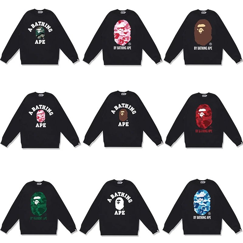 A Bathing Ape Classic Logo Crewneck Sweatshirt