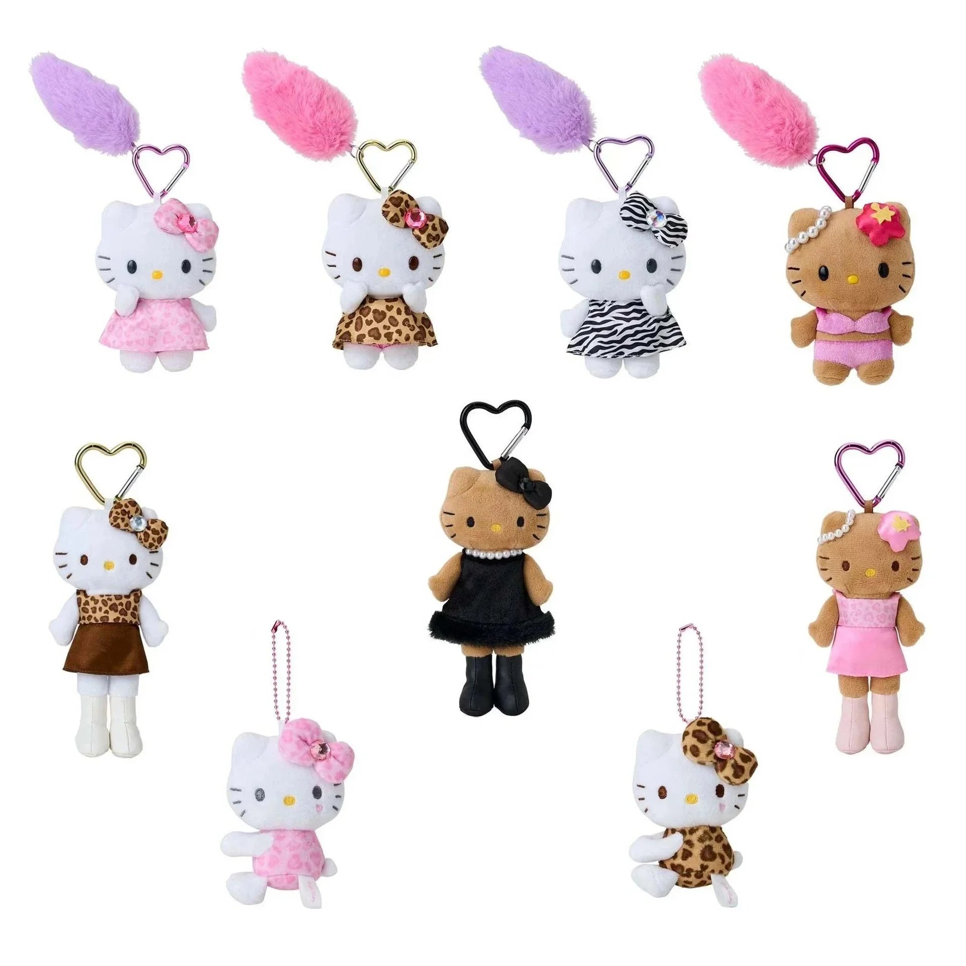 Hello Kitty Plush Keychains Collection - Adorable Stuffed Animal Charms