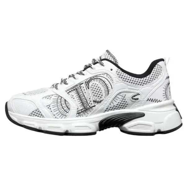 Skechers D'Lites 3 White Black Sneakers for Women