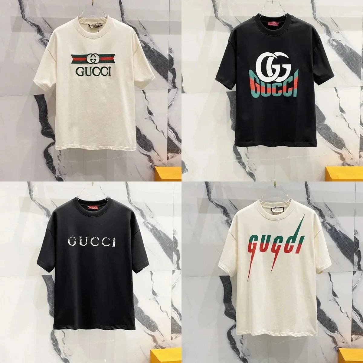 Gucci Logo T-Shirt Men Women Fashion Casual Short Sleeve Tee