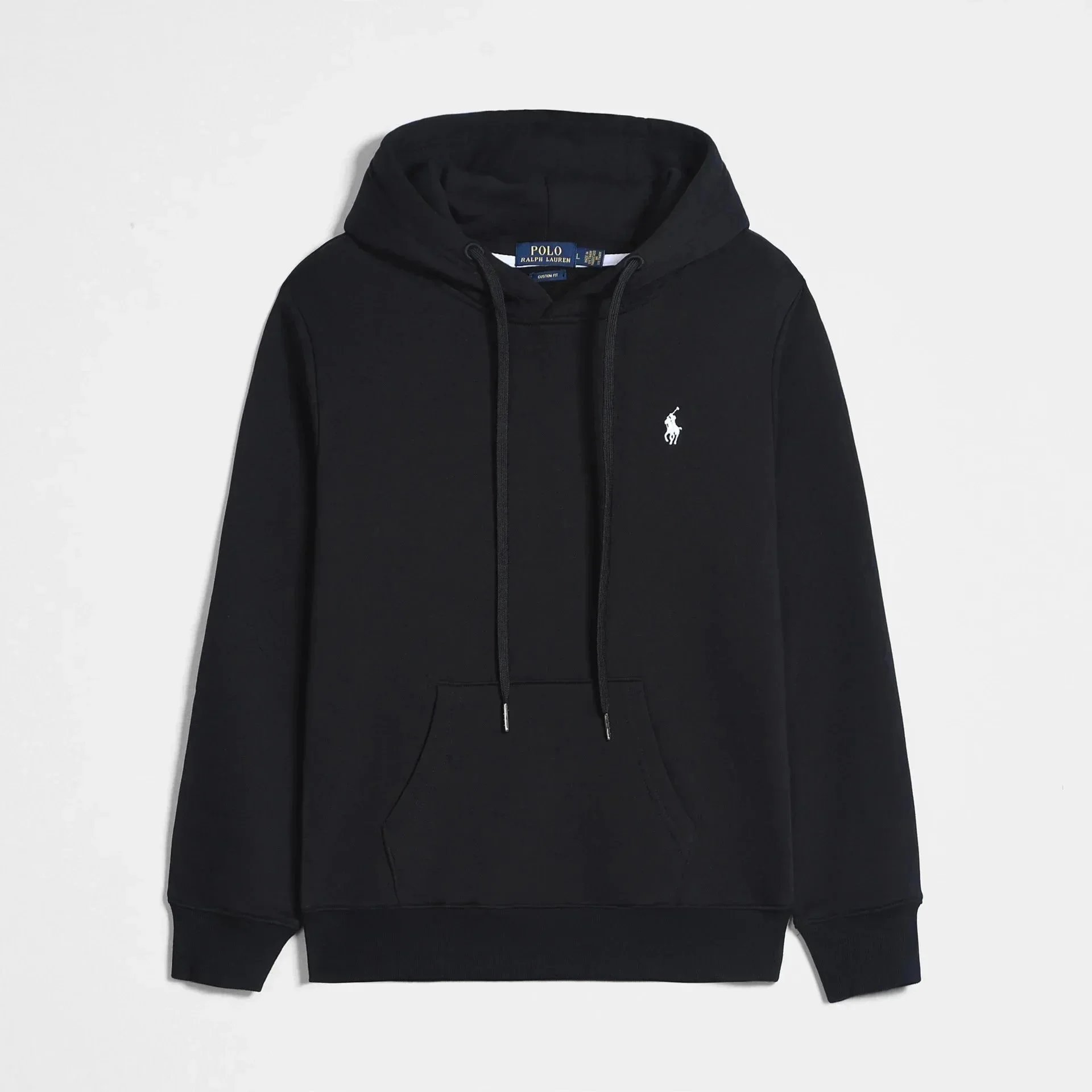 Polo Ralph Lauren Black Hoodie with Pony Logo