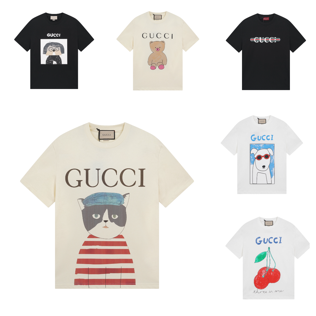 Gucci Printed T-Shirt Collection for Men and Women
