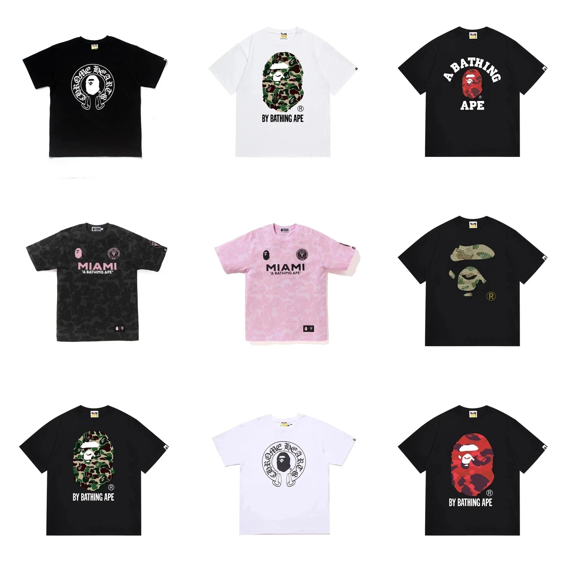 A Bathing Ape T-Shirts Collection - Streetwear Fashion