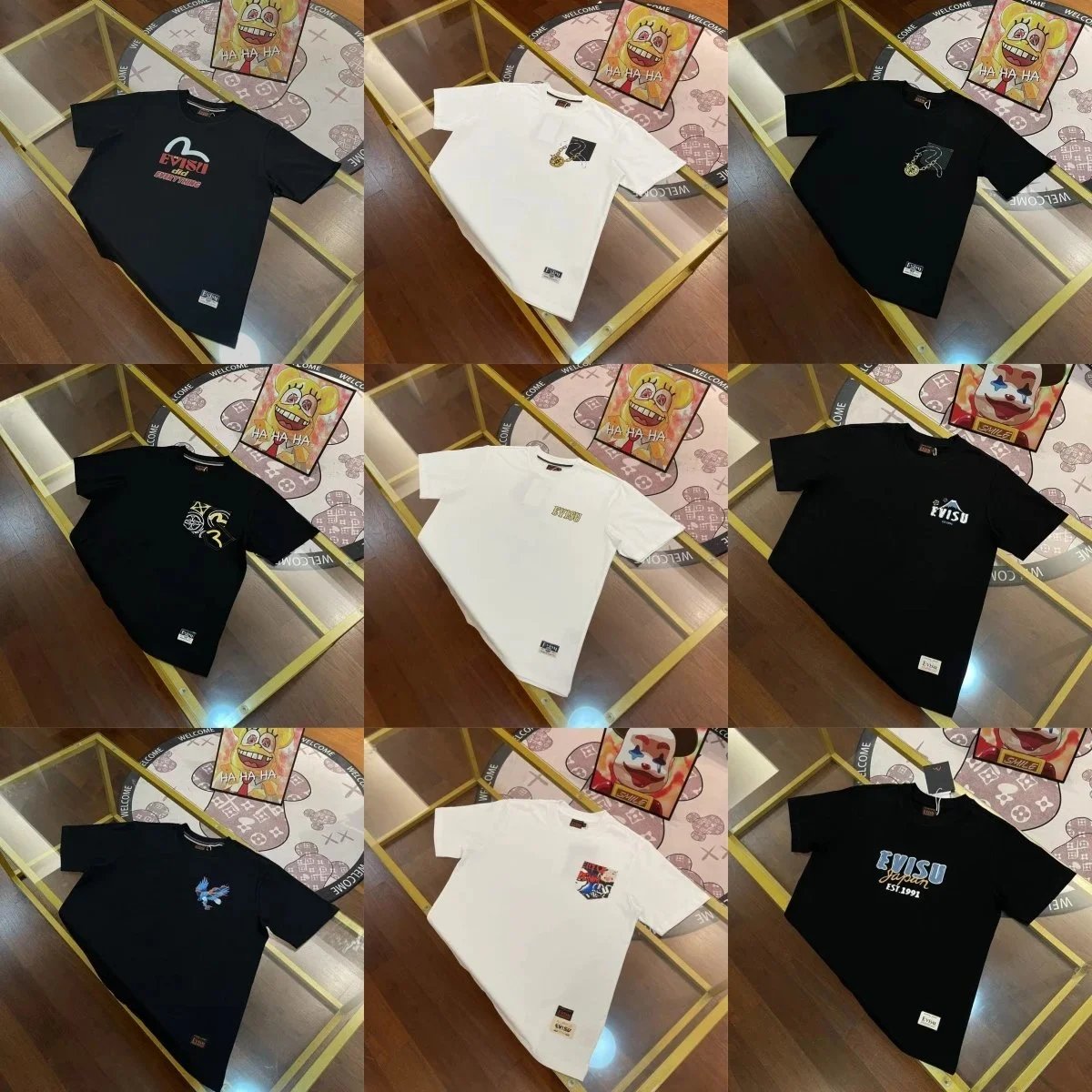 Evisu Japan T-Shirt Collection Men's Streetwear Fashion