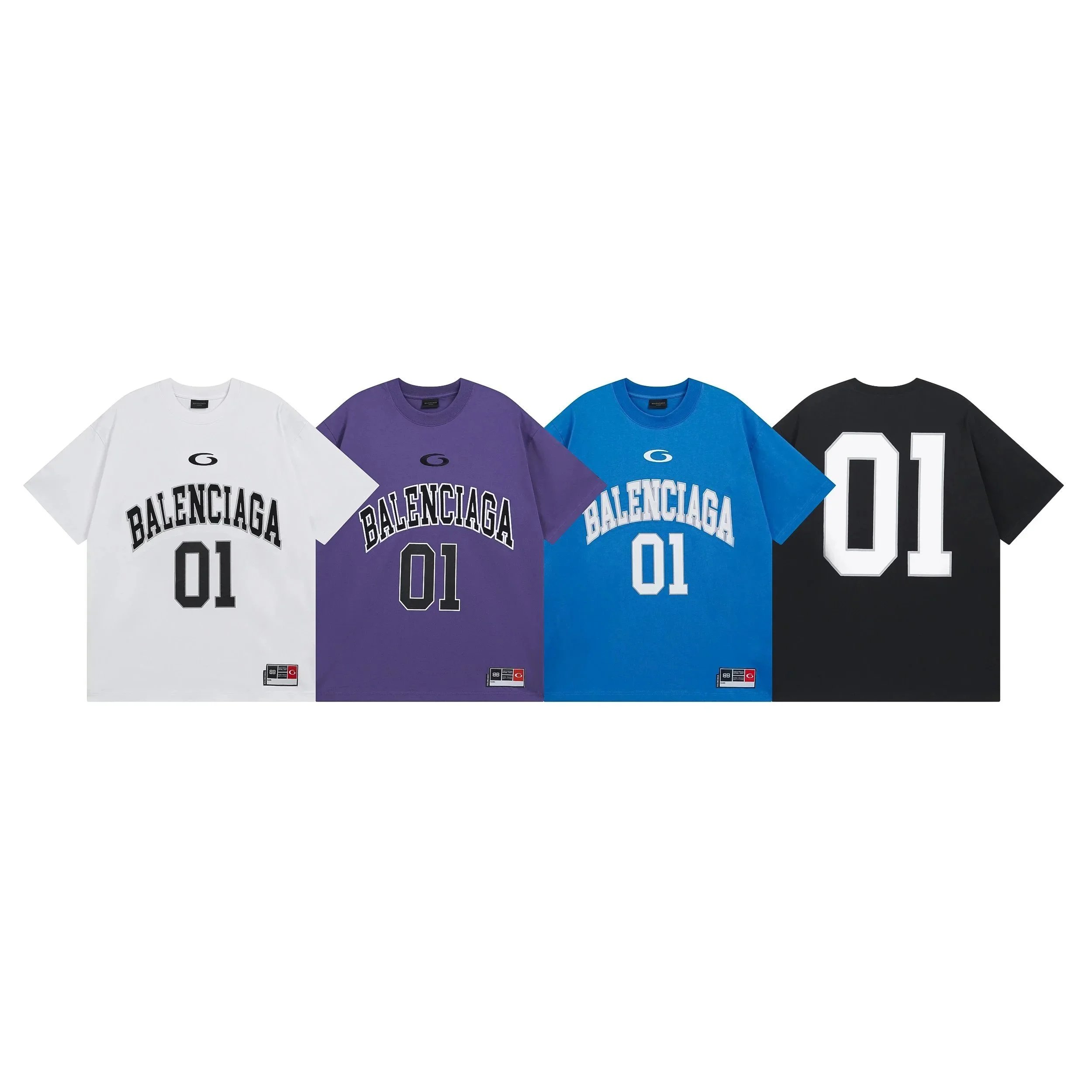 Balenciaga 01 Logo T-Shirt in Multiple Colors
