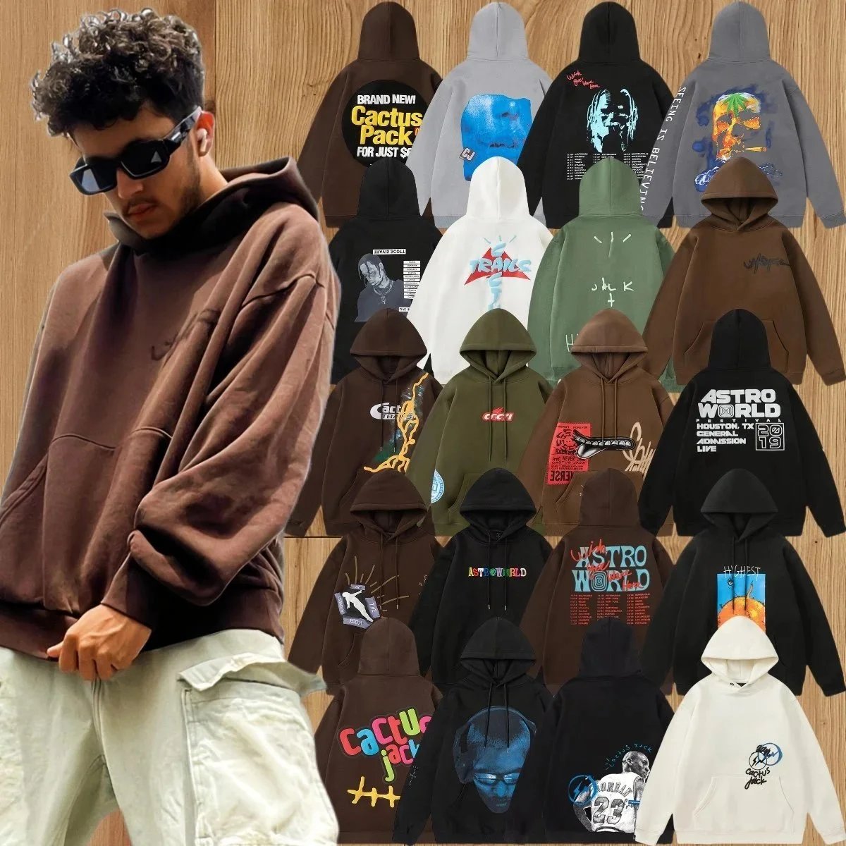 Travis Scott Hoodies Collection - Astro World Cactus Jack Sweatshirts