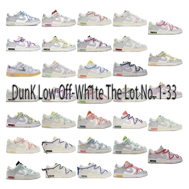 Dunk Low Off-White The Lot No. 1-33 Sneakers