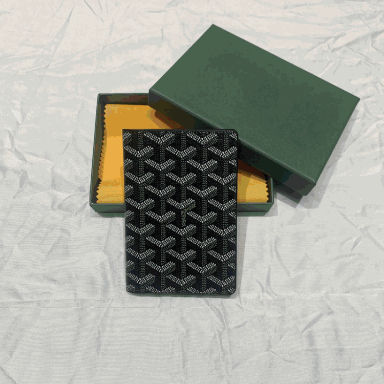 Goyard Black Monogram Card Holder Wallet