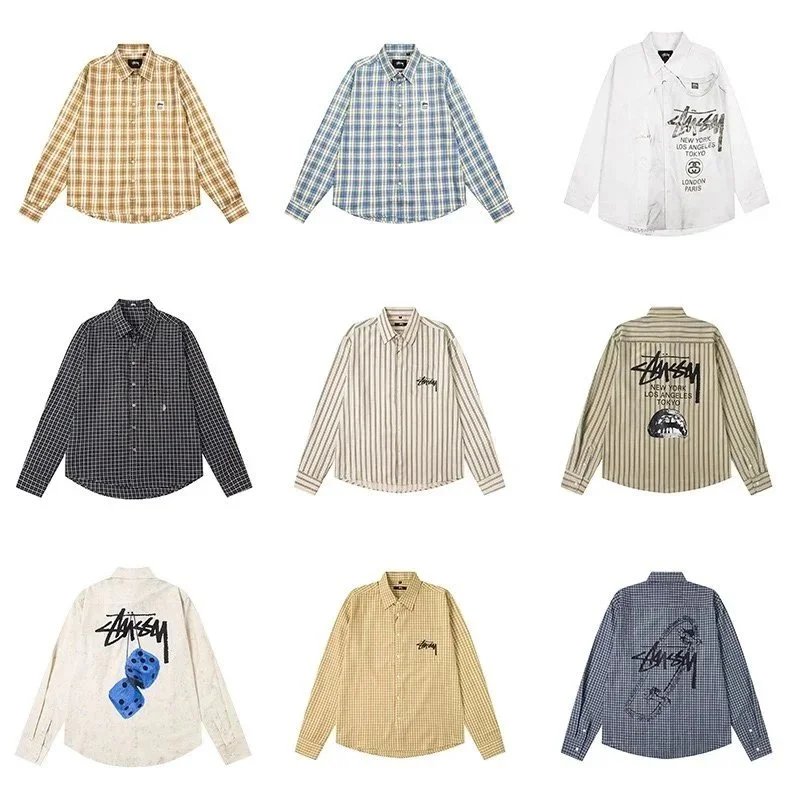 Stussy Long Sleeve Button-Up Shirts for Men