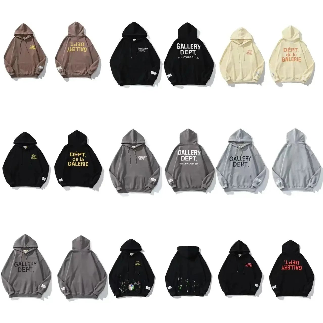 Gallery Dept Hoodie Sweatshirt Unisex Oversized Streetwear
