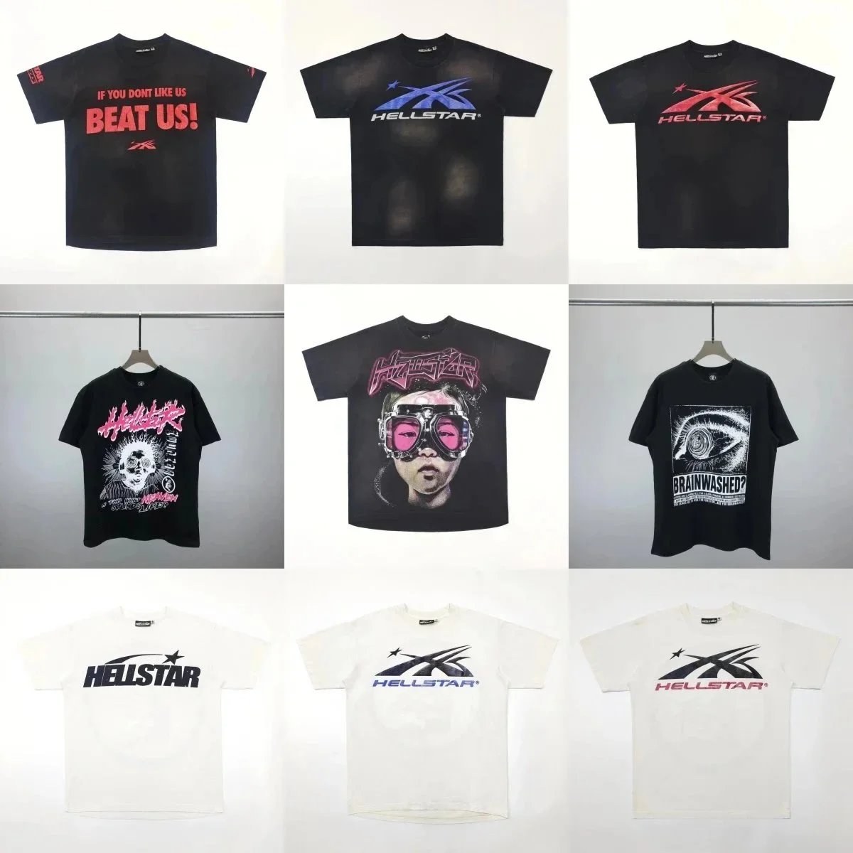 HELLSTAR T-Shirts Streetwear Graphic Tees for Men and Women