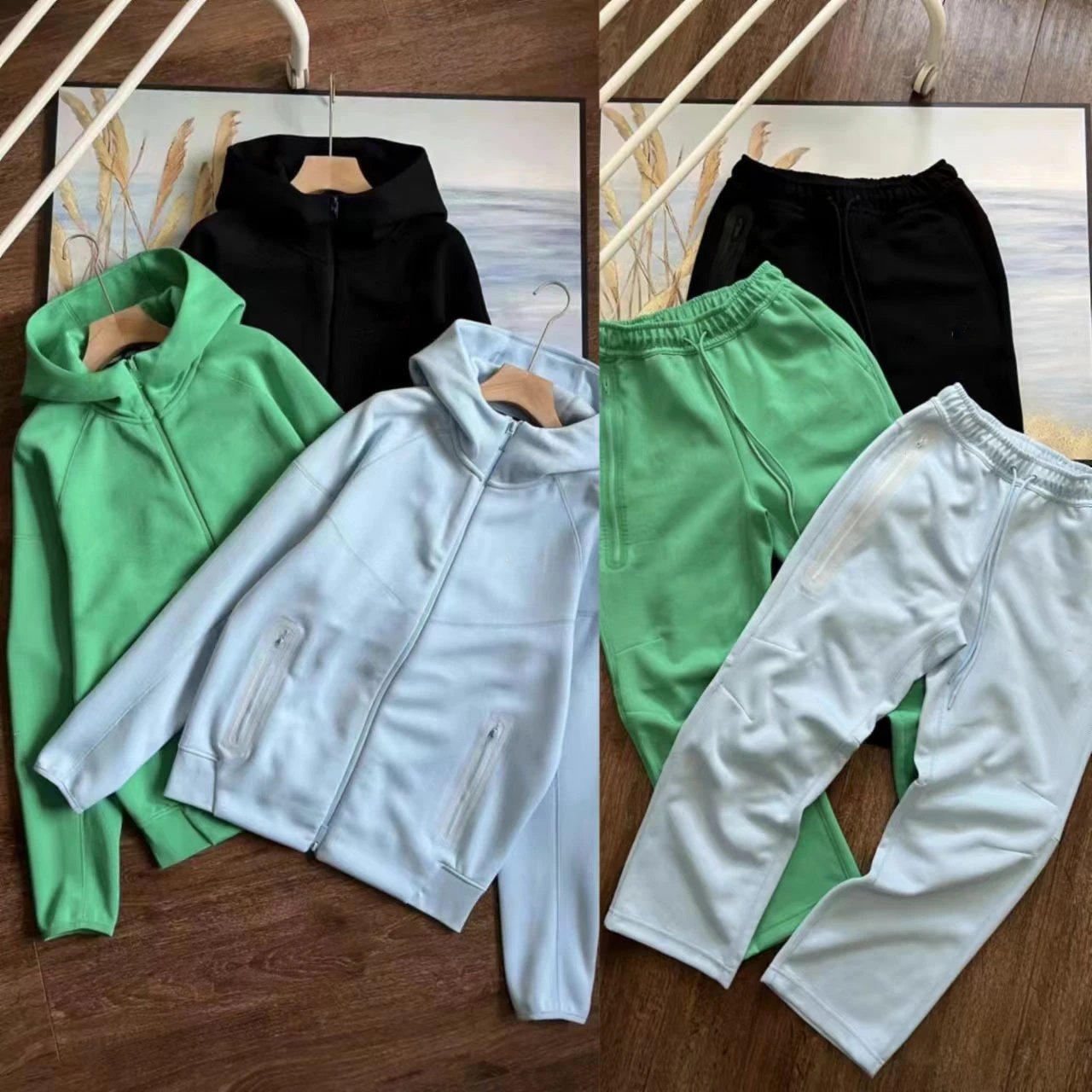 Men's Sport Suit Hoodie and Pants Set Lightweight Athletic Wear