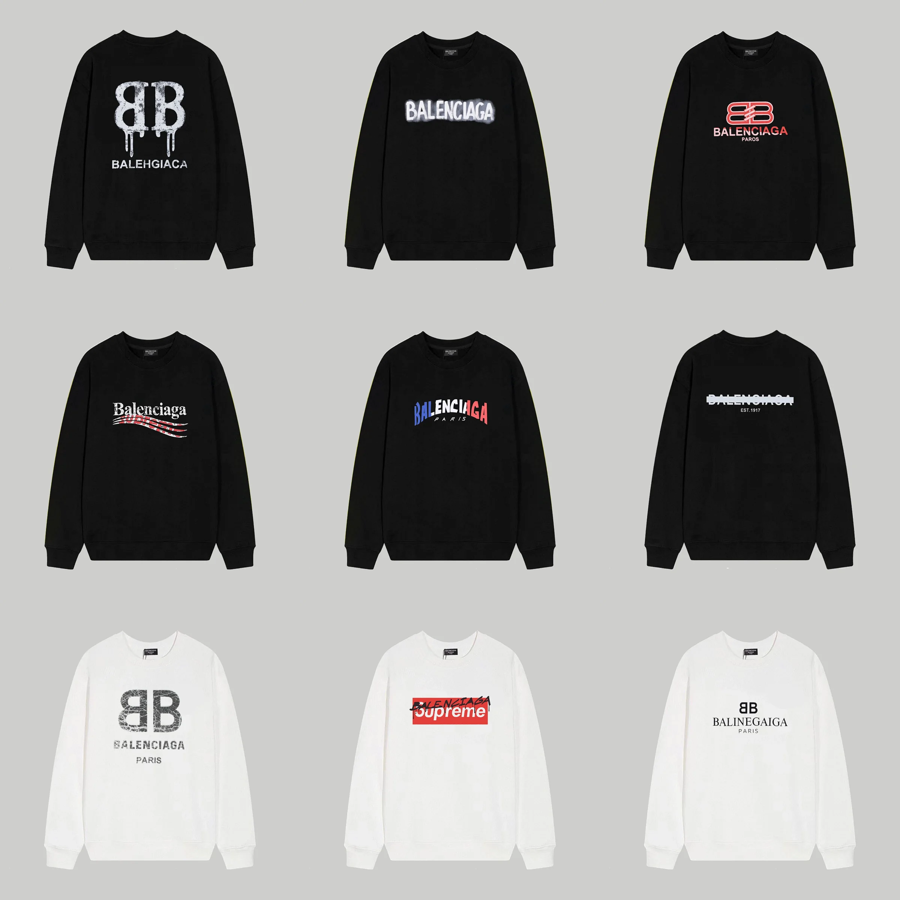 Balenciaga Logo Sweatshirts for Men and Women
