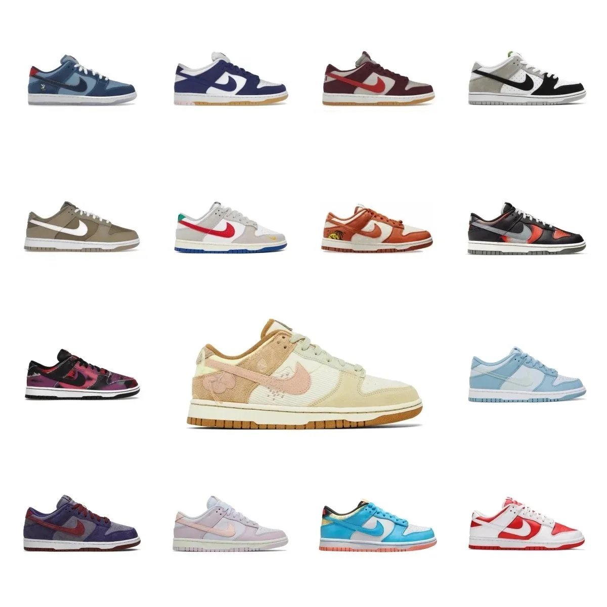 Nike Dunk Low Sneakers Collection - Classic Street Style