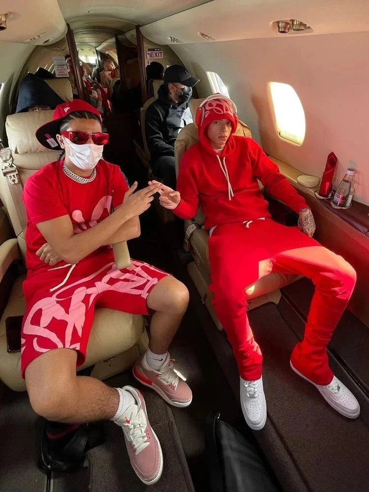 BAPE Red Full Tracksuit and Matching Streetwear Collection