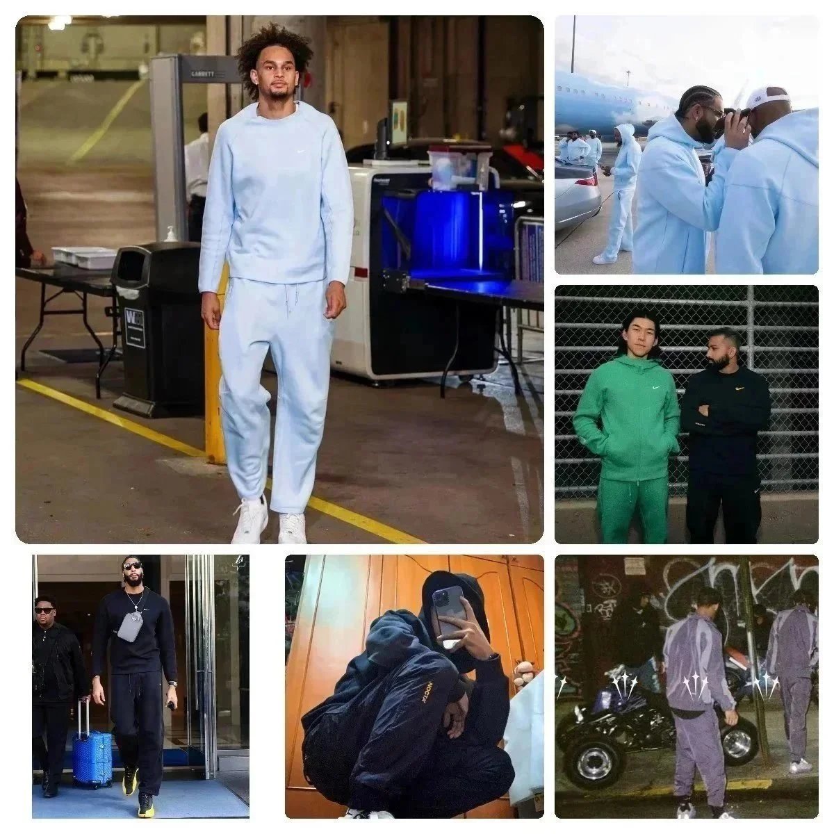 Nike Sportswear Tracksuit Set for Men - Comfortable Hoodie and Pants