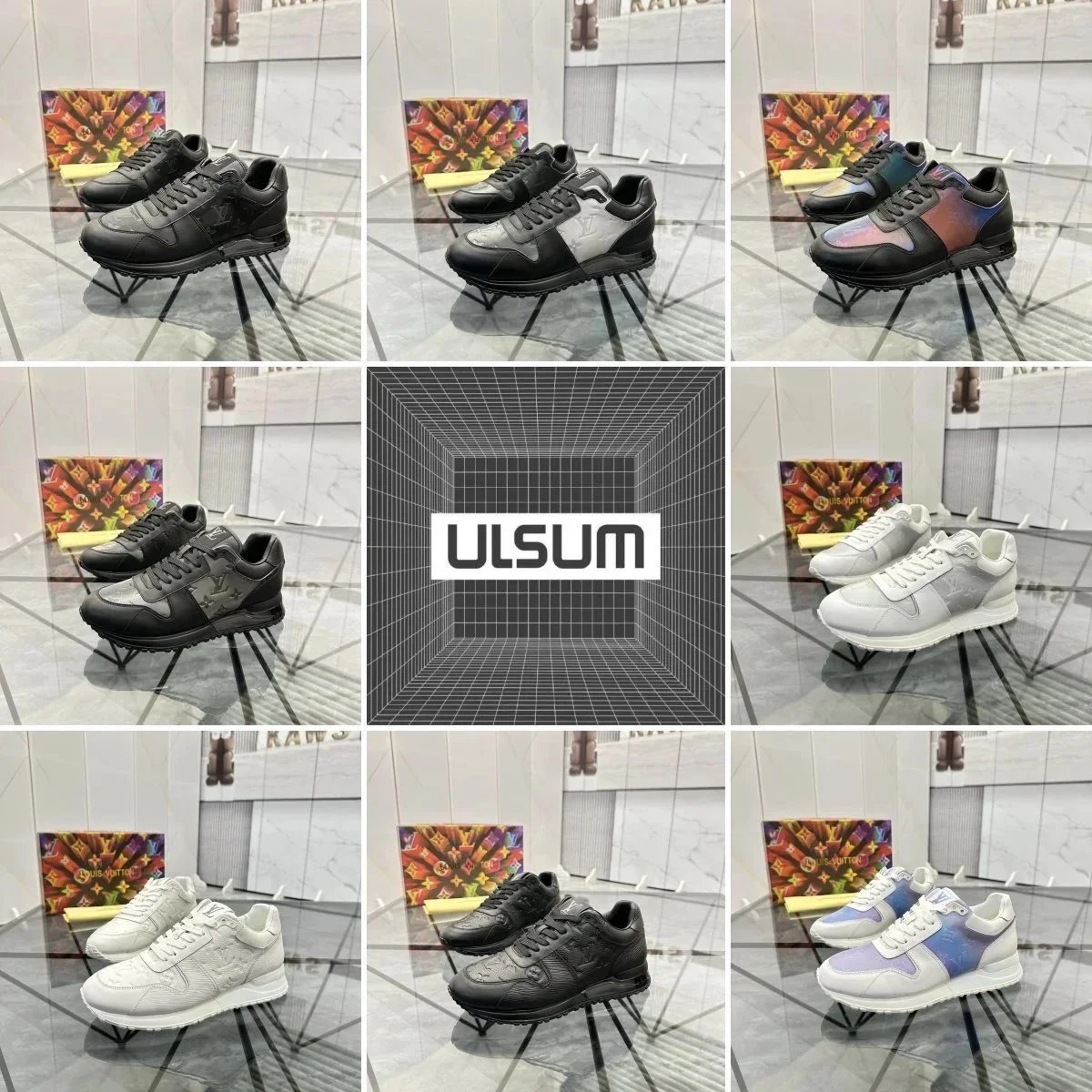 ULSUM Fashion Sneakers for Men and Women Lightweight Comfortable Running Shoes