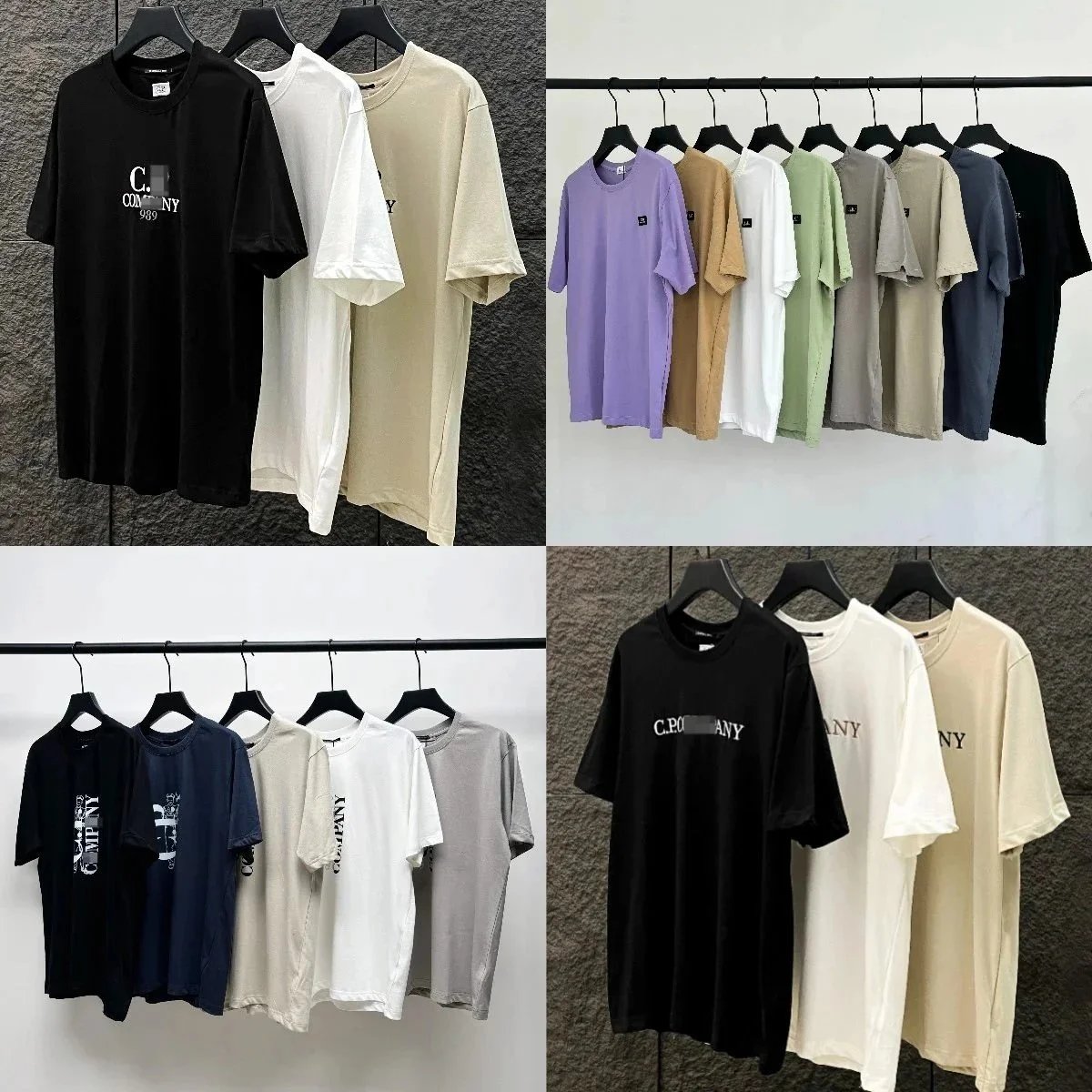 C.P COMPANY Men's Oversized T-Shirt Basic Cotton Tee Shirt
